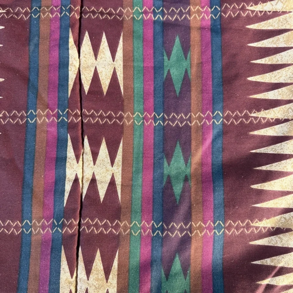 VTG Dan River Southwestern Aztec Reversible 3-Piece Comforter Set Full Size USA
